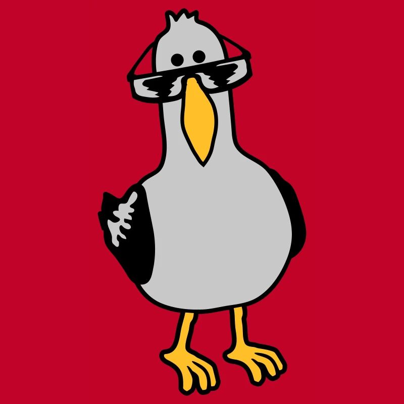 Cooler Blick Möwe Sonnenbrille