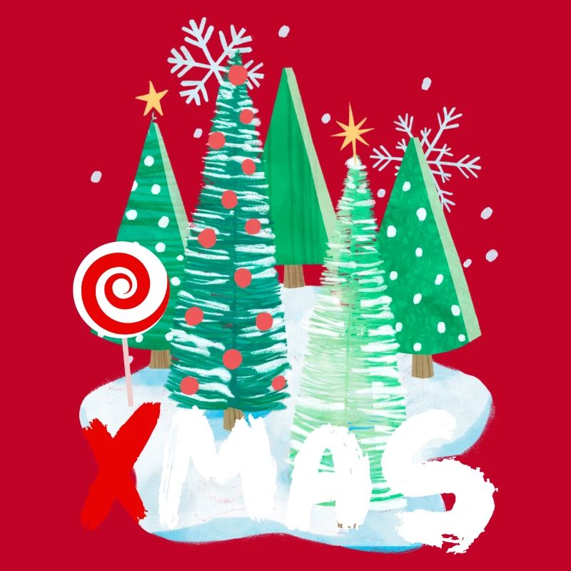 Xmas Christmas Tree Design - Festive Gift Idea