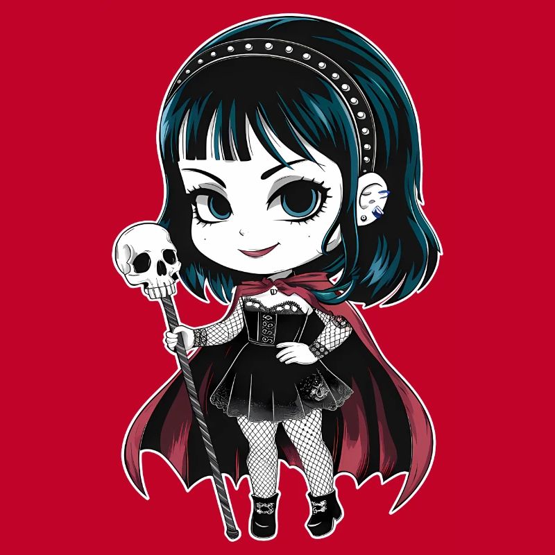 Chibi Gothic-Mädchen