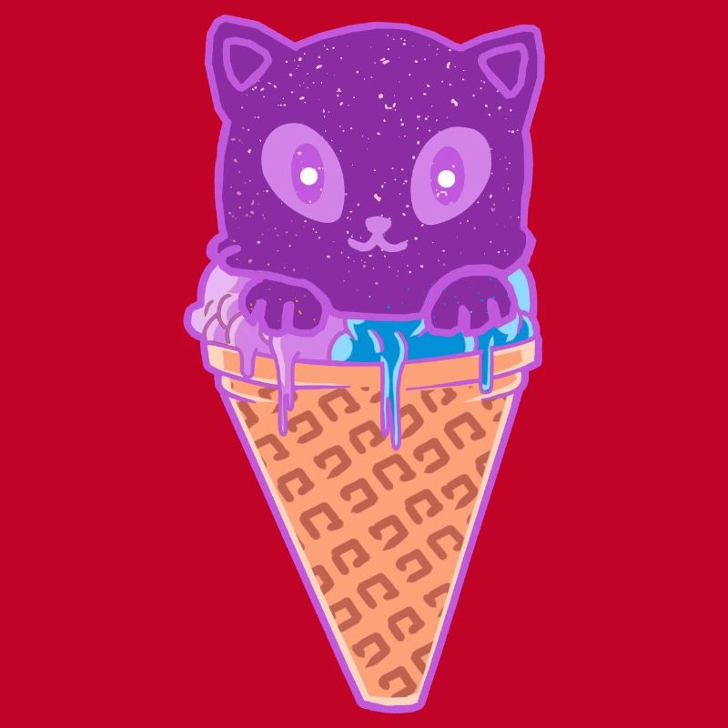 Katze Eiskreme Eiscrem