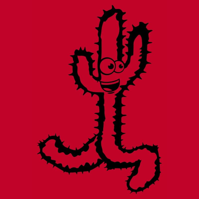 cactus rennender face à bande dessinée comique ria