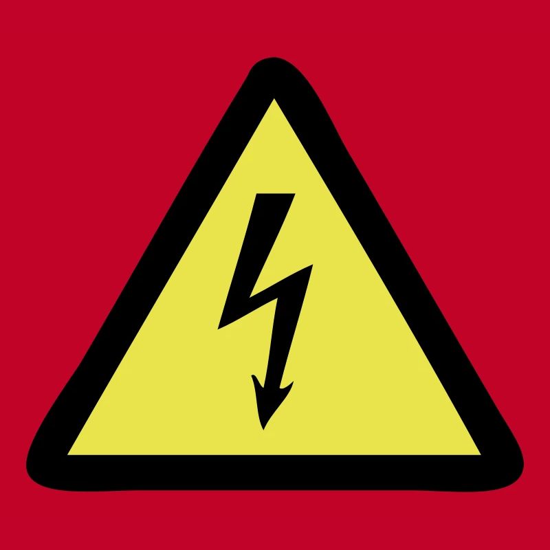 Blitz Warnschild