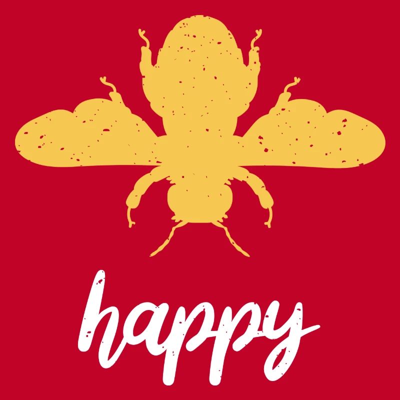 Yellow Bee Happy Bee Be Happy