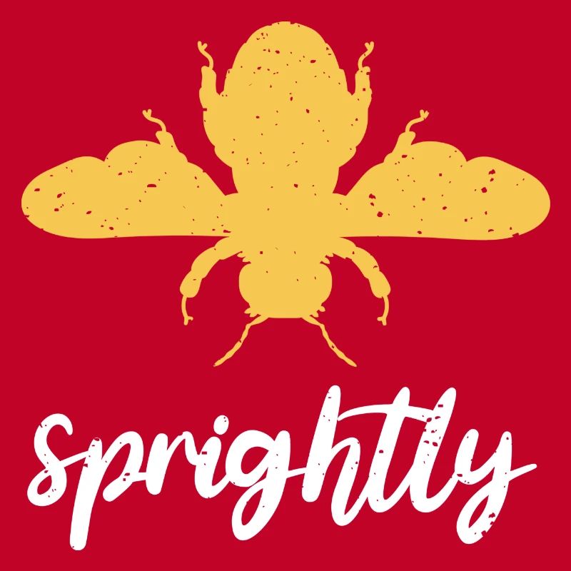 Yellow Bee Sprightly Bee Be Sprightly