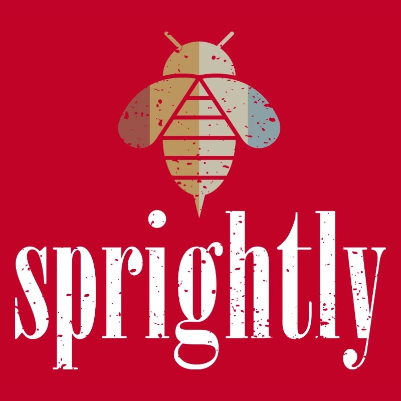 Retro Bee Sprightly Biene Be Sprightly