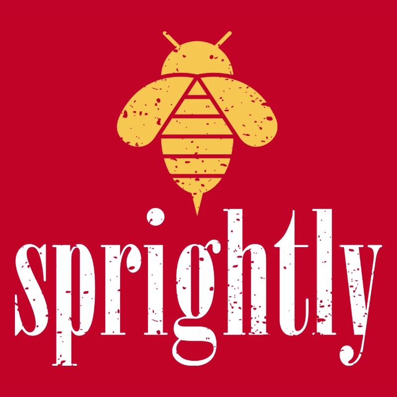 Yellow Bee Sprightly Bee Be Sprightly