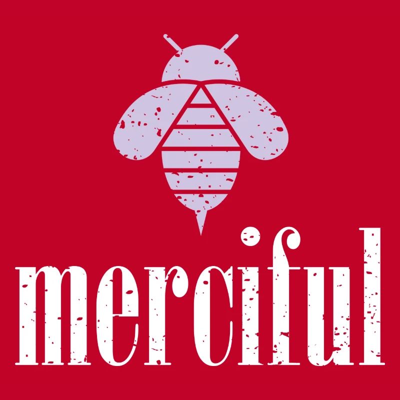 Lila Pastell Bee Merciful Biene Be Merciful