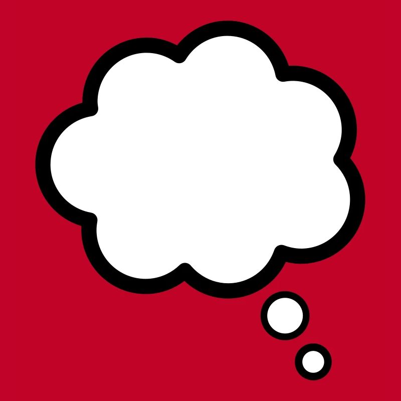 Thinking, thought, cloud, bubble
