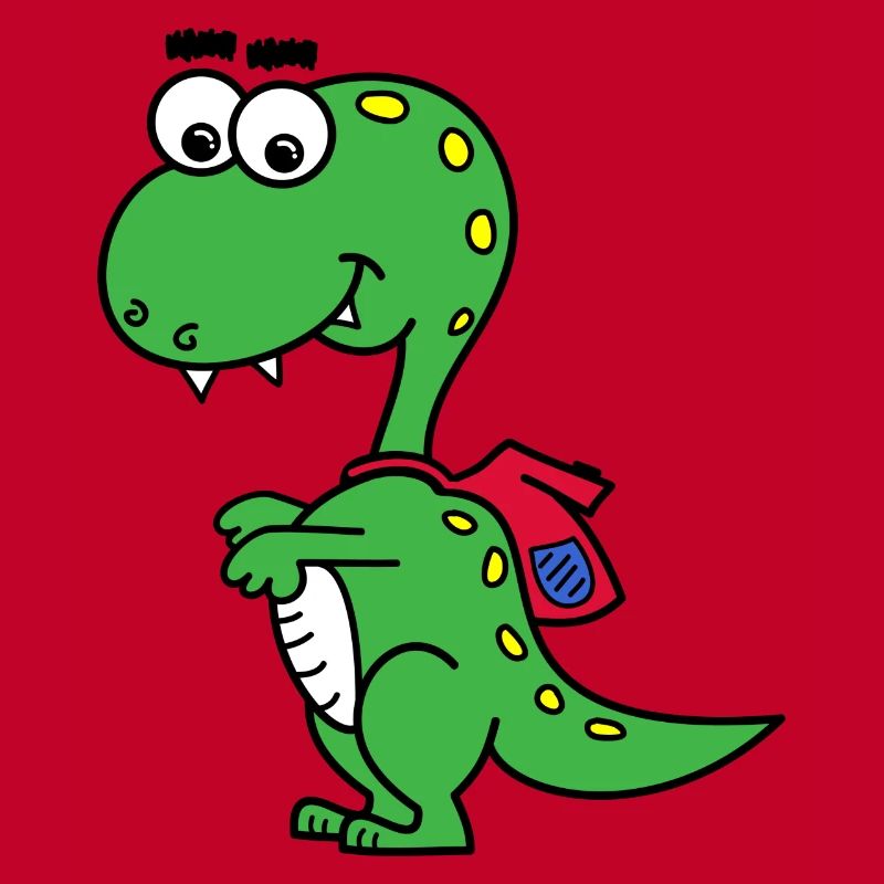 T-Rex with backpack
