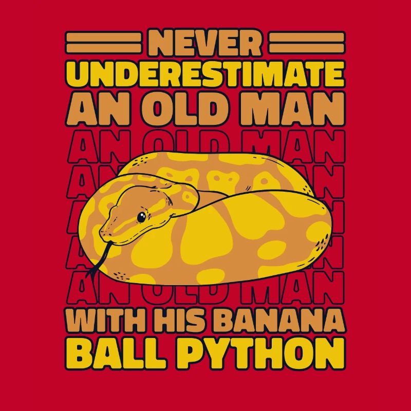 Never Underestimate Old Man Python Banana Ball