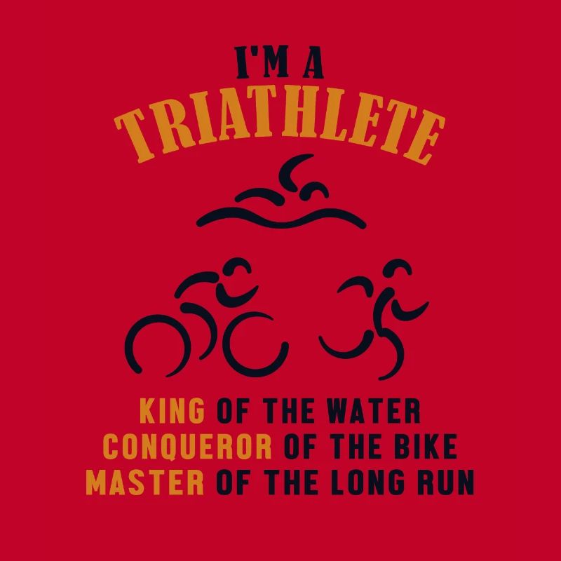 Triathlete King Conqueror Master Training Profi
