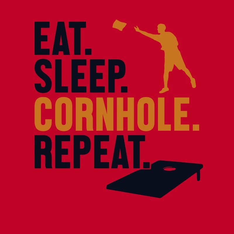 Manger dormir cornhole répéter sacs de haricots Plateaux de jeu
