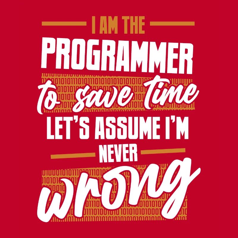 Programmeur Supposons que je ne me trompe jamais de codeur