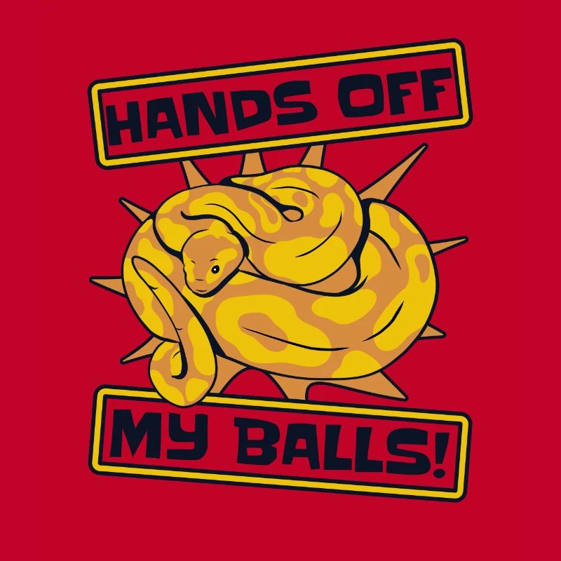 Ne touche pas à mes couilles Python Snake Banana Ball