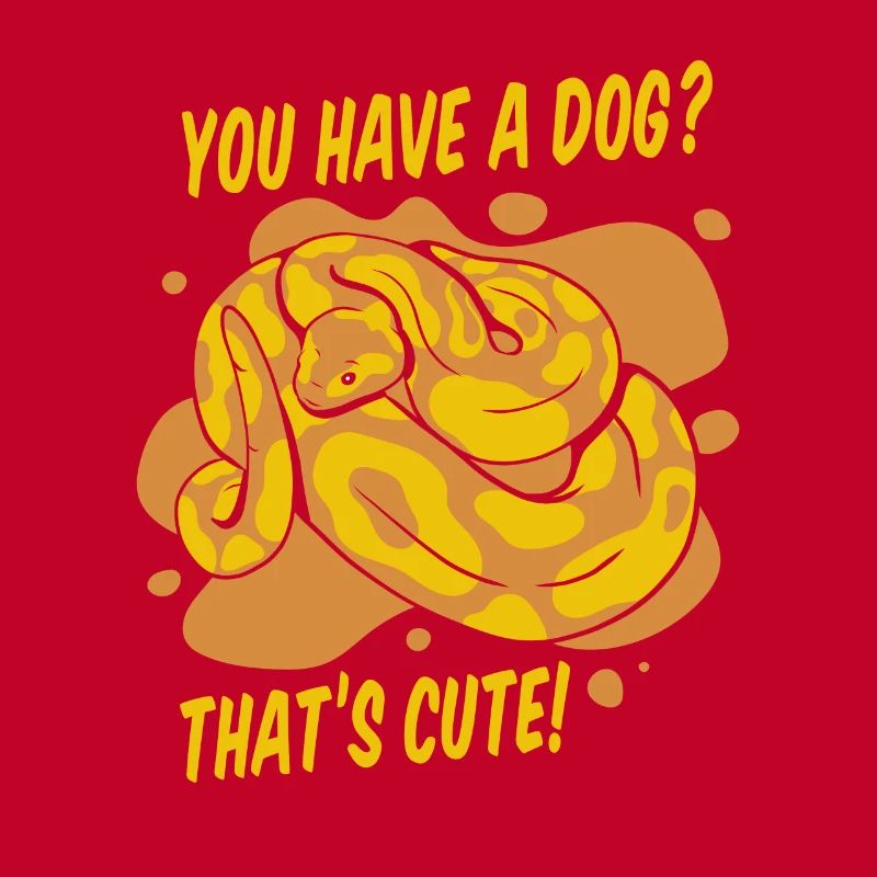 Vous avez un chien mignon Python serpent banane