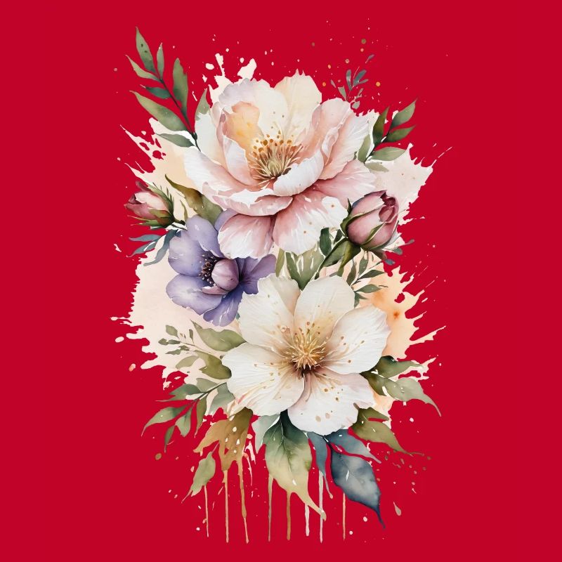 Murmures à l’aquarelle : Fleurs délicates