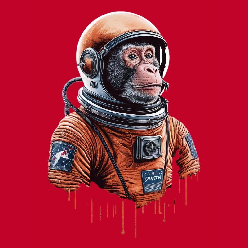 Space Adventure with an Astronaut Monkey