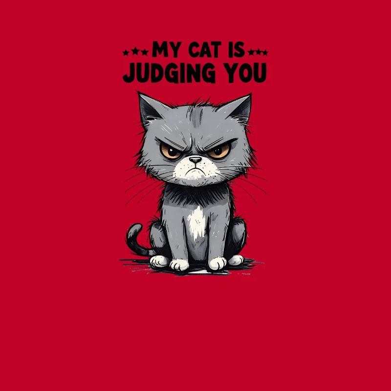 My Cat Is Judging You: Grumpy Tabby