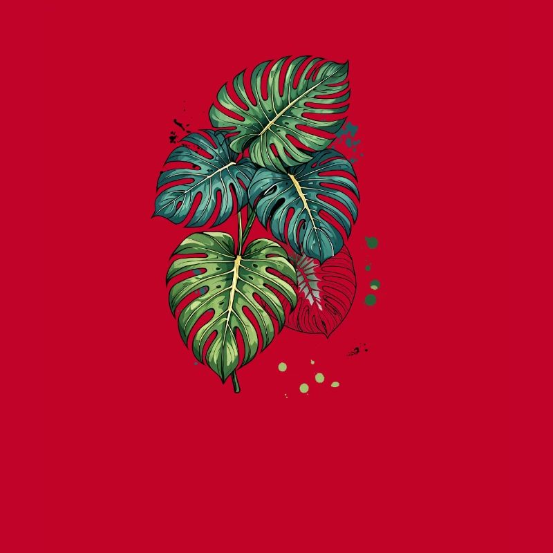 Monstera Bloom avec éclaboussures
