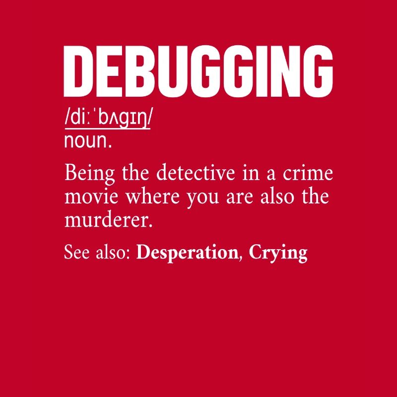 Debugging Definition Developer Coder Programmer