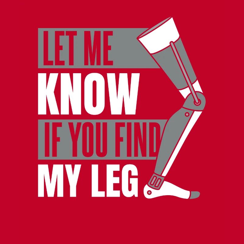 Faites-moi savoir si vous trouvez ma prothèse de jambe d’utilisateur de jambe