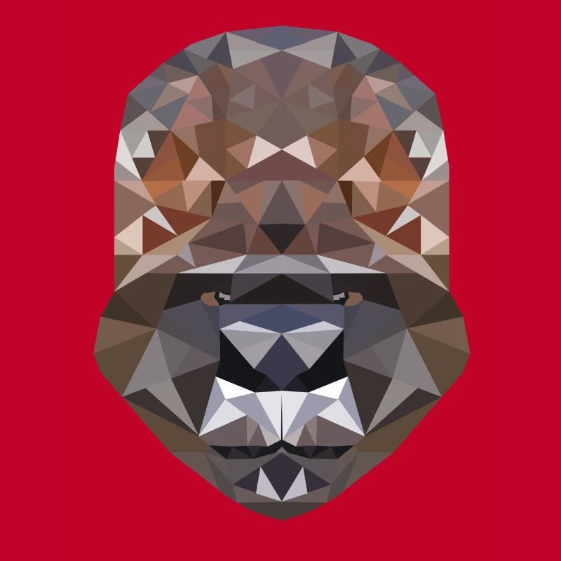 Polygon Design avec un gorille - Polygonal, Poly