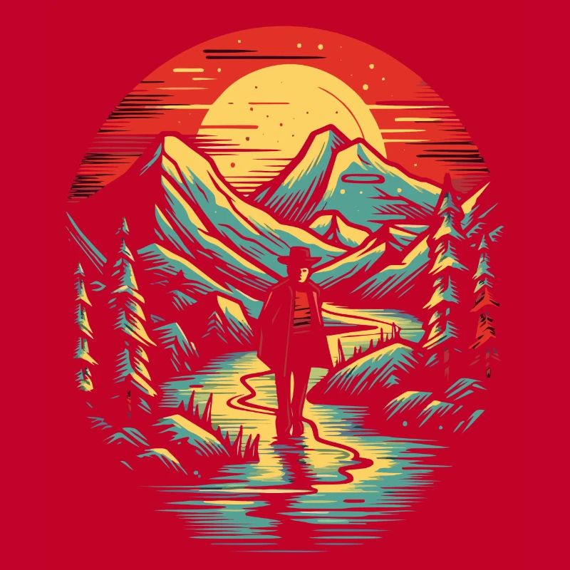 Der einsame Wanderer