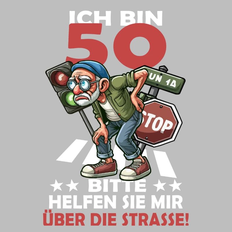 ICH BIN 50 BITTE HELFEN SIE MIR ÜBER DIE STRASSE