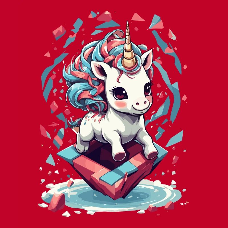 Süßes Einhorn Mädchen Lustige Einhörner
