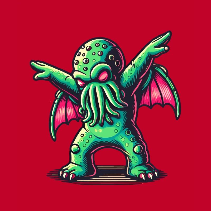 Funny Dancing Cthulhu Tentacle Creature