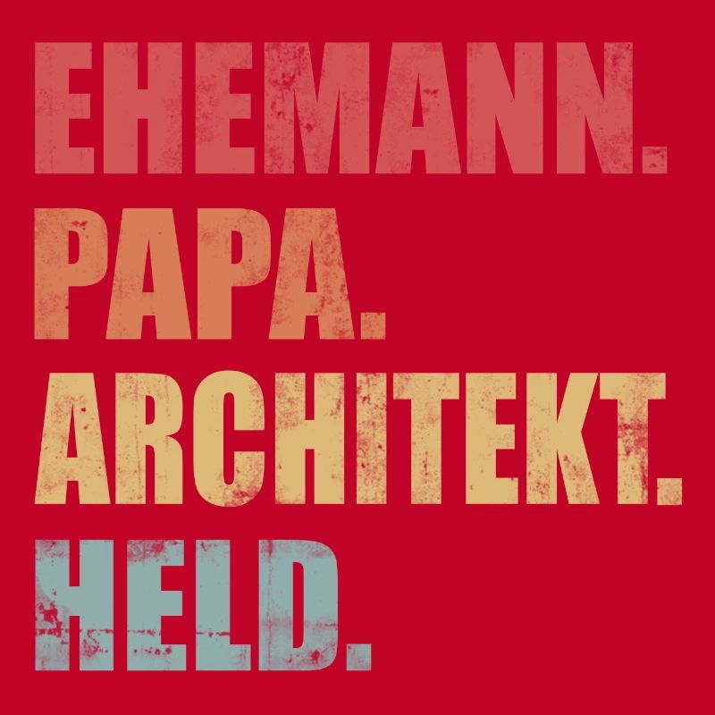 Architekt Ehemann Papa Held Vintage Geschenk