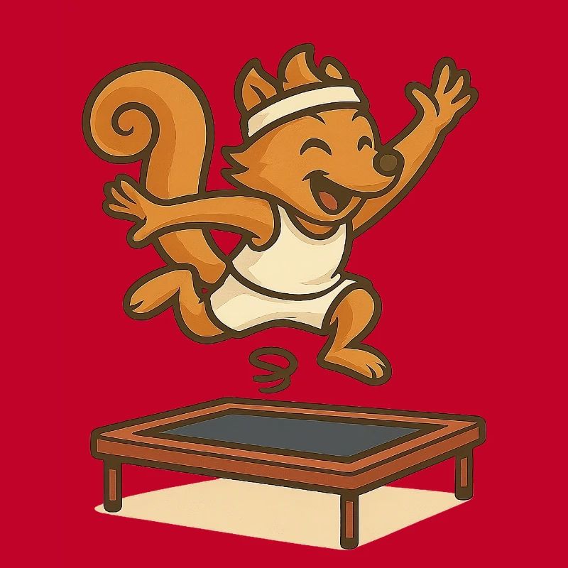 Trampoline – Squirrel jumps