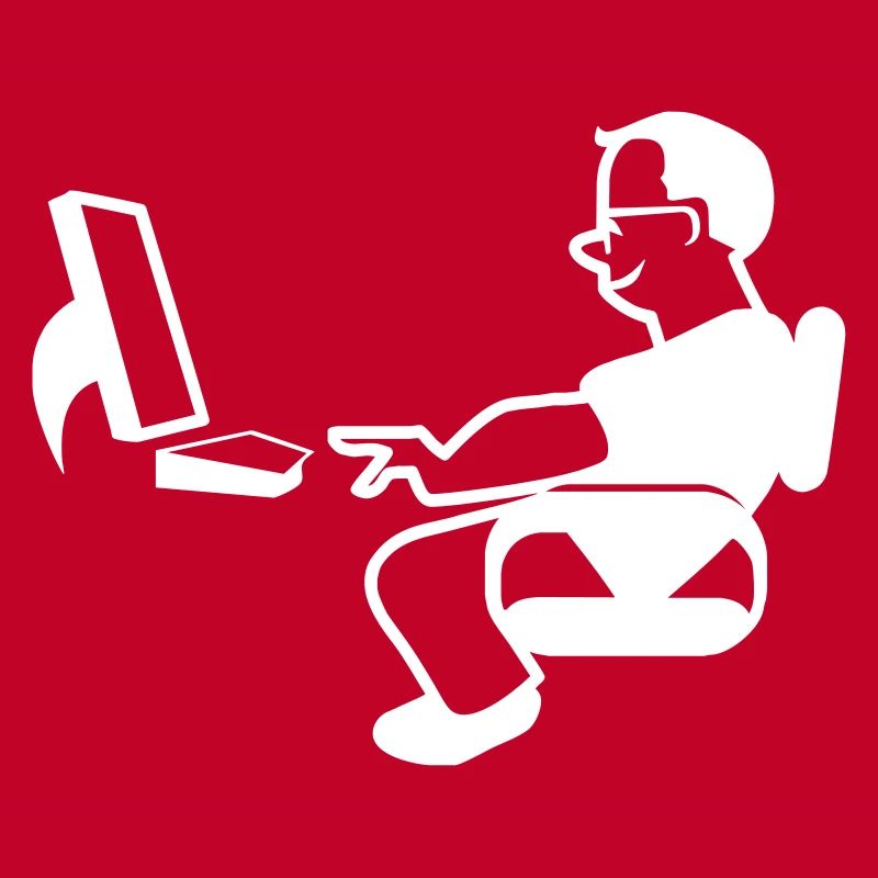 Nerd - Glücklicher Programmierer