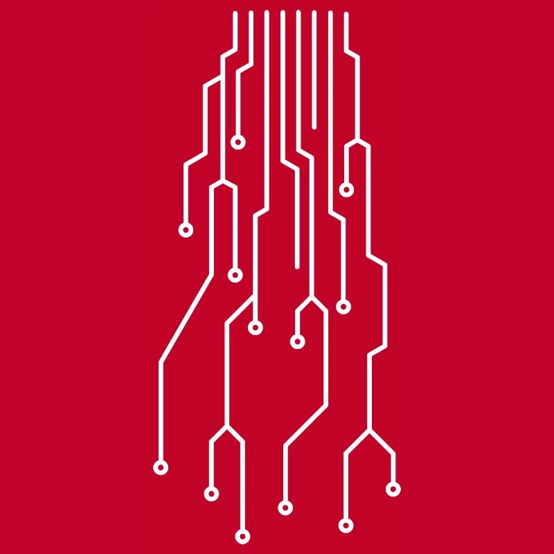 Futuristic computer circuit board