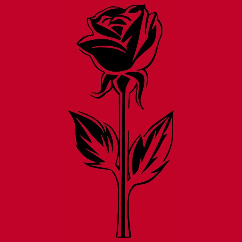 Conception simple de rose fleurie