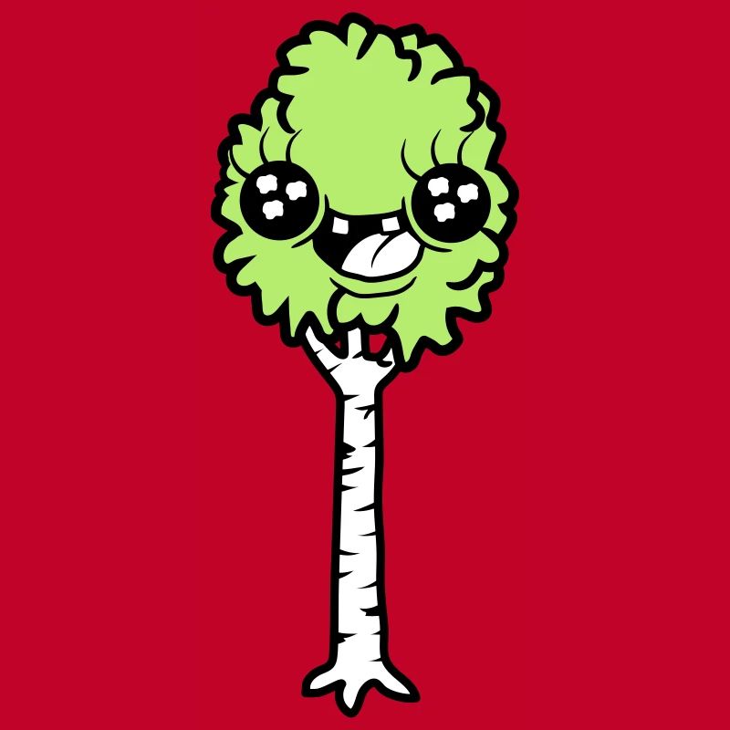 Laughing Cartoon Birch