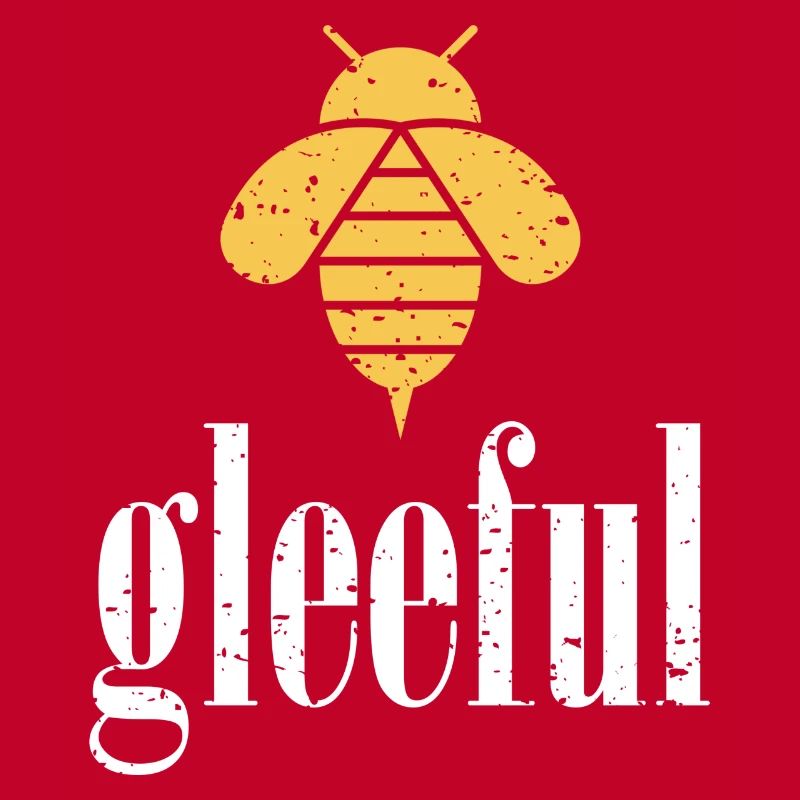 Abeille jaune Abeille joyeuse Soyez joyeuse