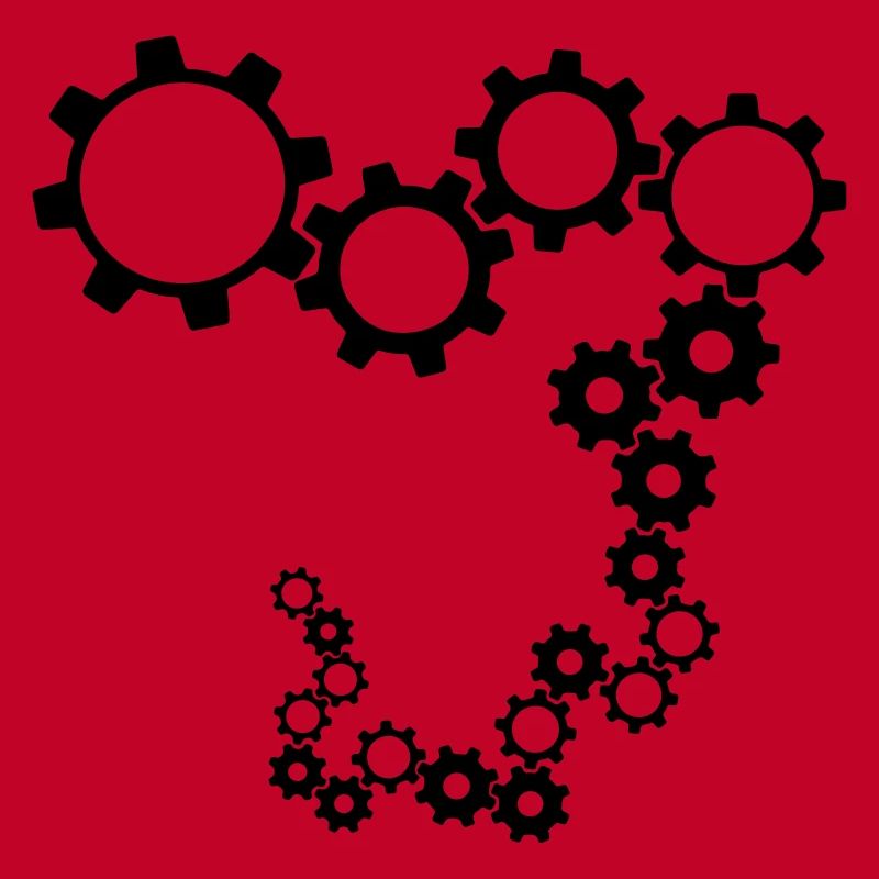 gears machine clockwork turn mechanically