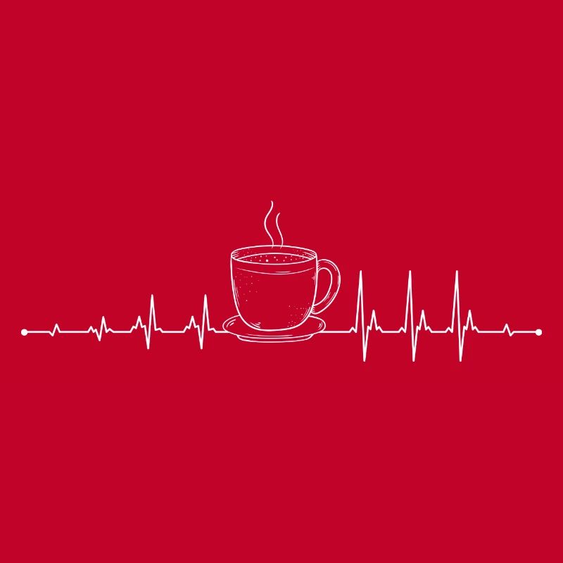 Kaffee-Pulse-Becher-Kunstwerk