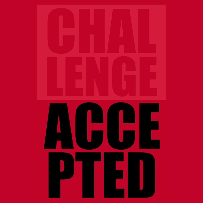 Cool Challenge Accepted Text Design
