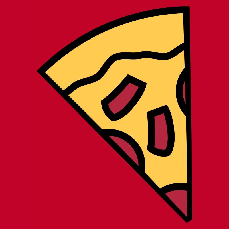 paprika pieces pizza round large comic cartoon cli