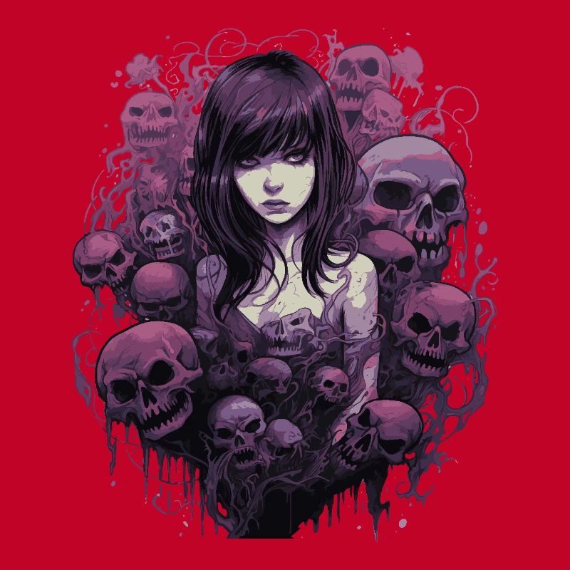 Emo Horrorpunk Mädchen