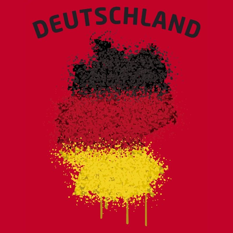 Germany Map flag graffiti text