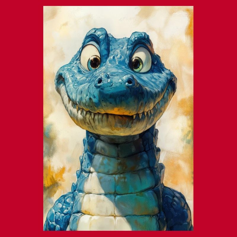 Illustration eines Krokodils
