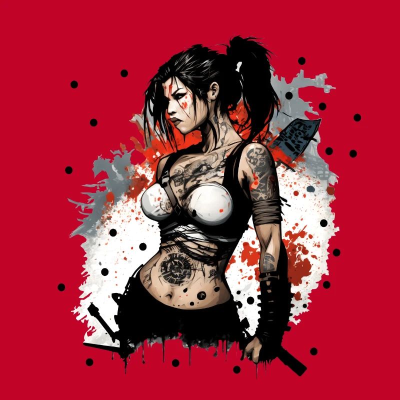 Badass Ninja Mädchen