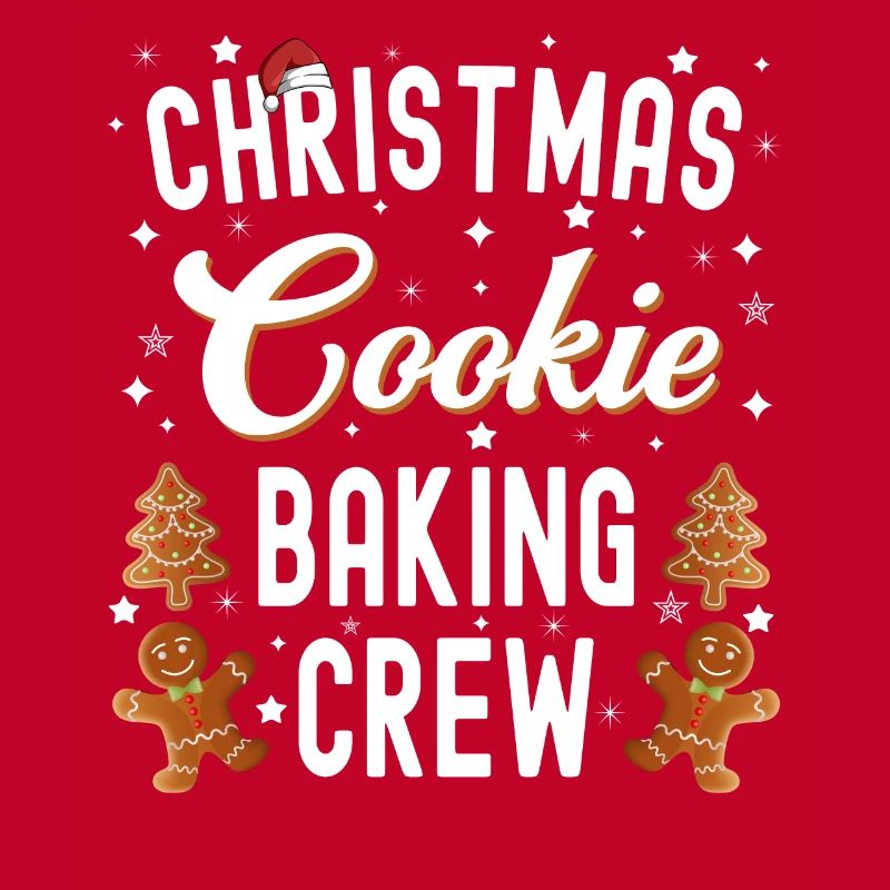 Équipe de cuisson de biscuits de Noël