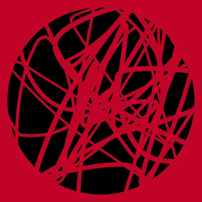 Scribbled chaotic strokes pattern