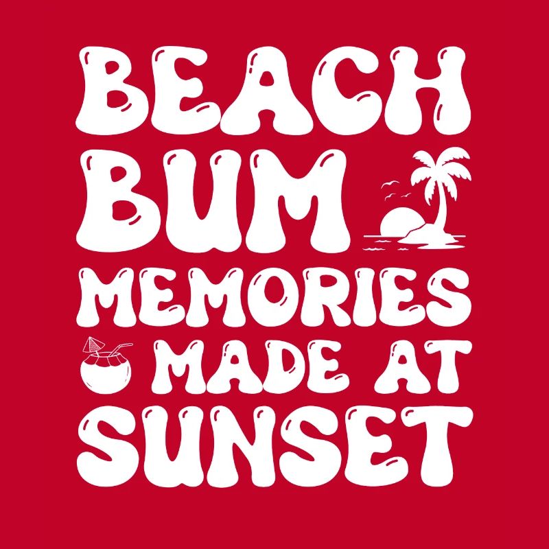 Souvenirs de clochard de plage faits au coucher du soleil