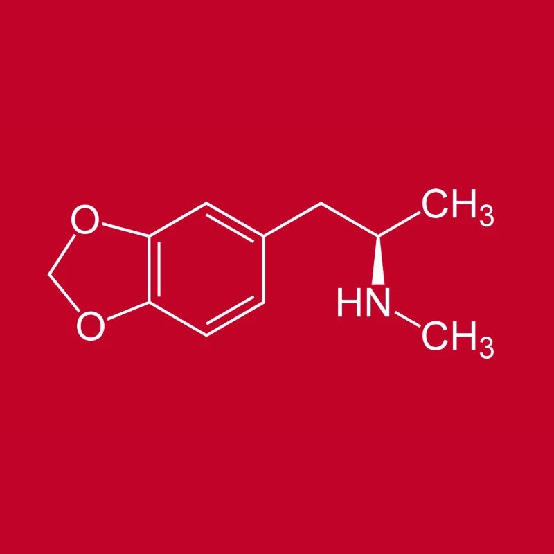 Structural formula MDMA