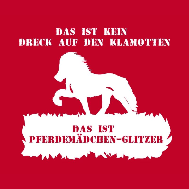 Spruch 3 mit Pferd 1 weiß